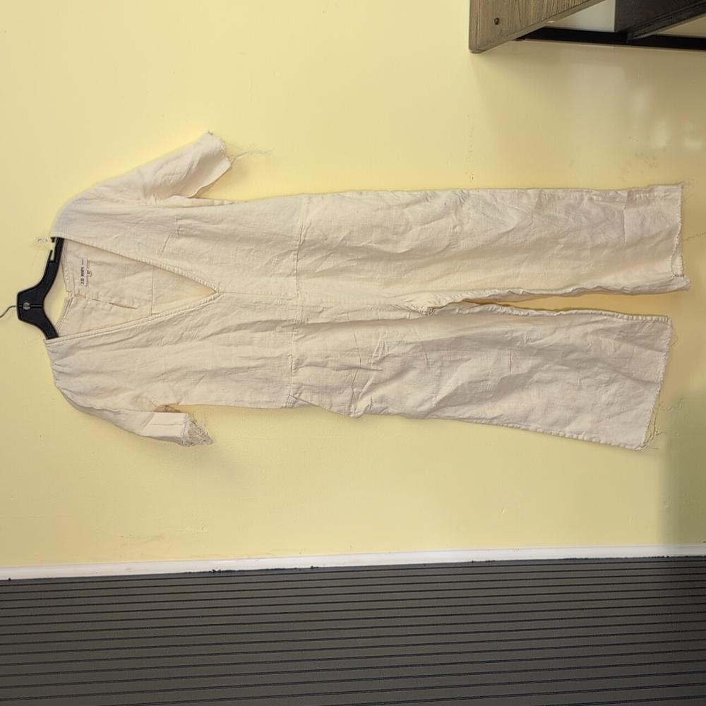 Zii Ropa Linen Jumpsuit / Romper Creme